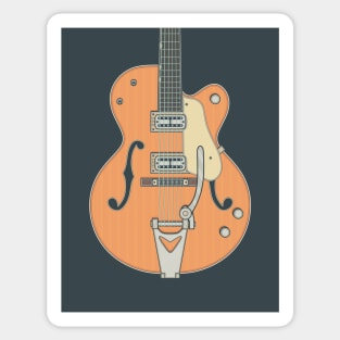 Rockabilly Guitar Sticker